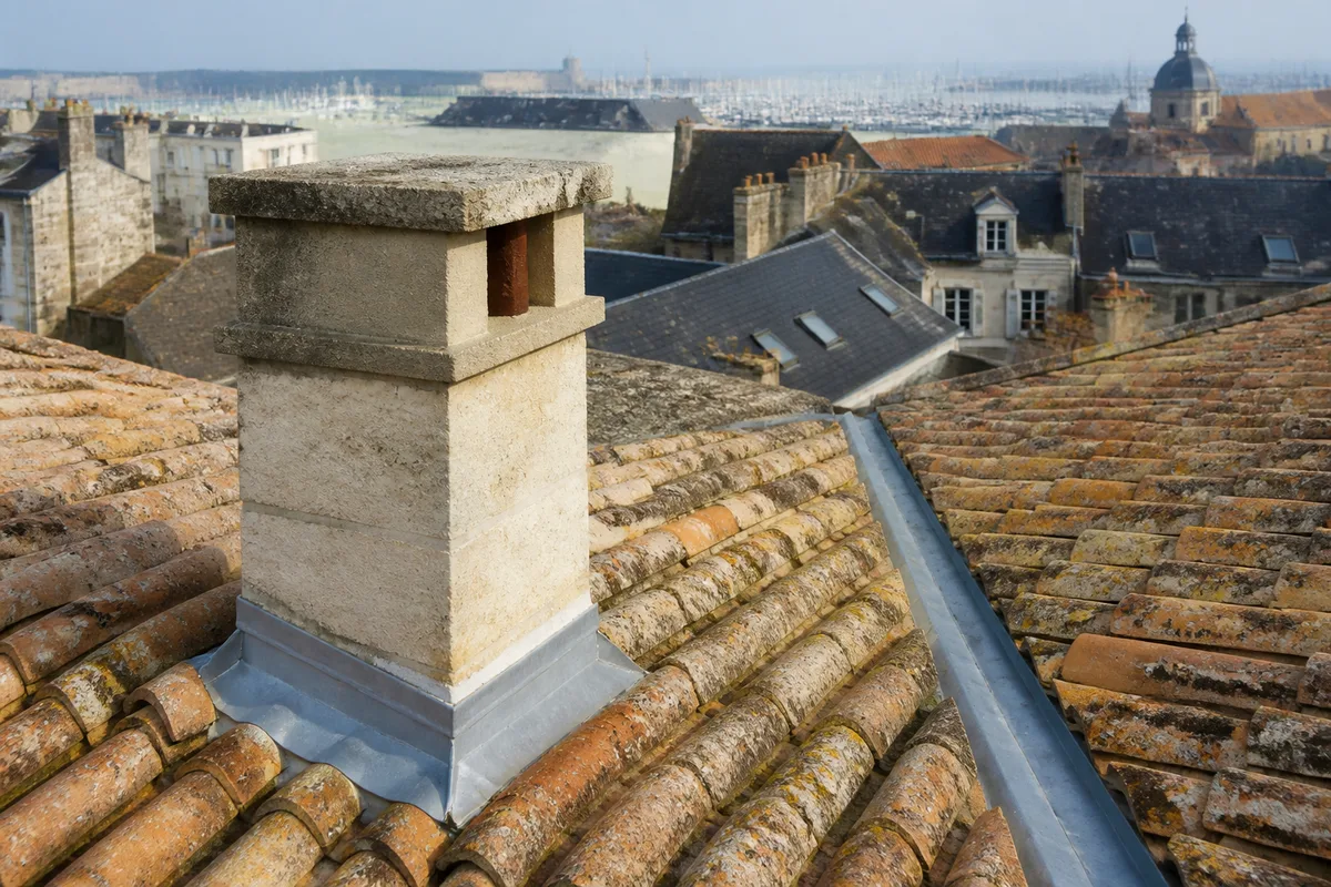 Couvreur zingueur à La Rochelle : solins, noues et rives