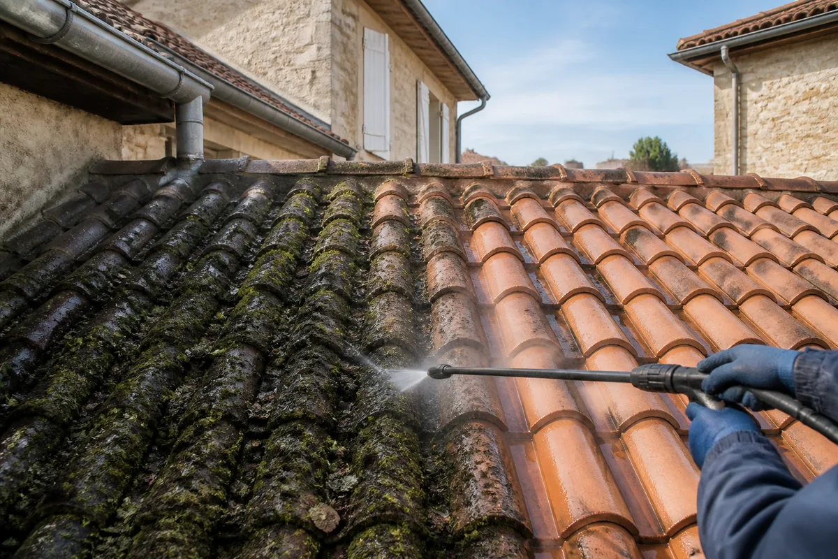 Nettoyage de toiture à La Rochelle : démoussage et hydrofuge